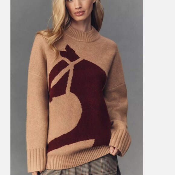Anthropologie Corey Lynn Calter Horse Icon Sweater Equestrian Size M NWT Medium - Picture 3 of 5